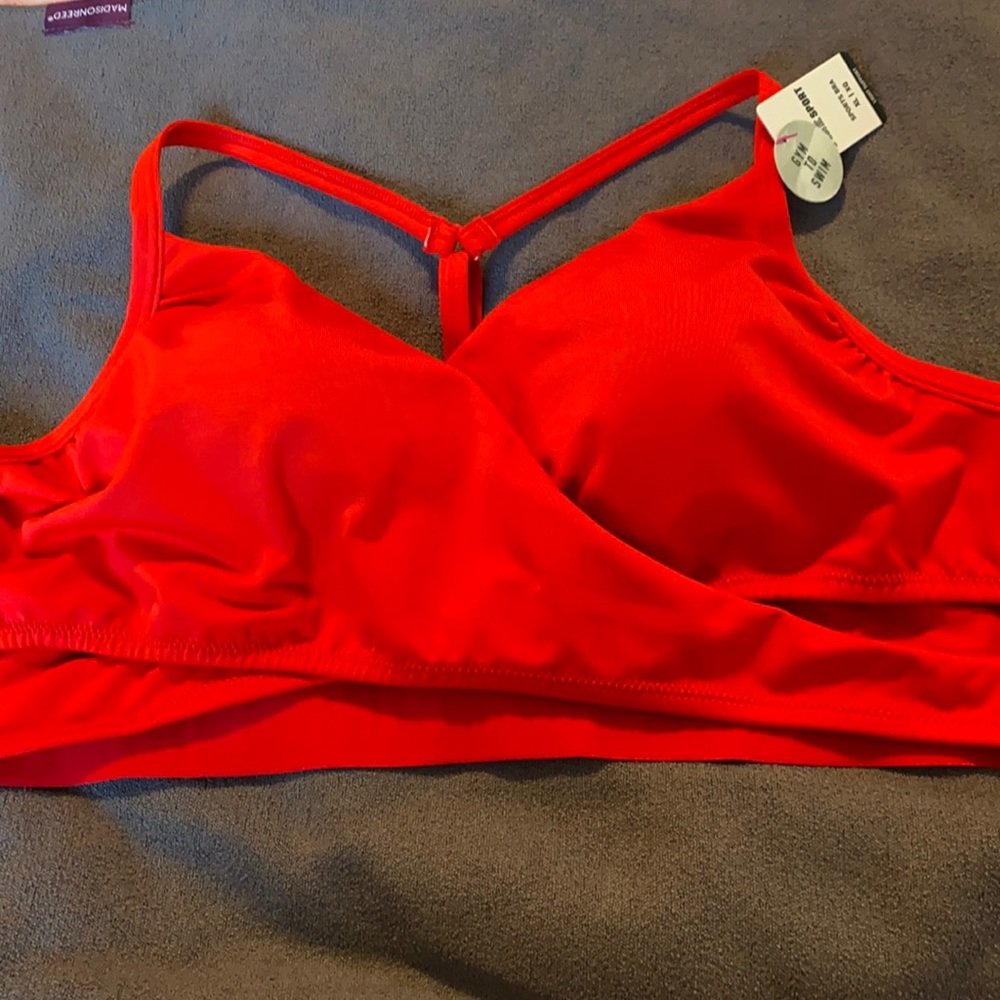 Victoria’s Secret Pink sports bra in Red